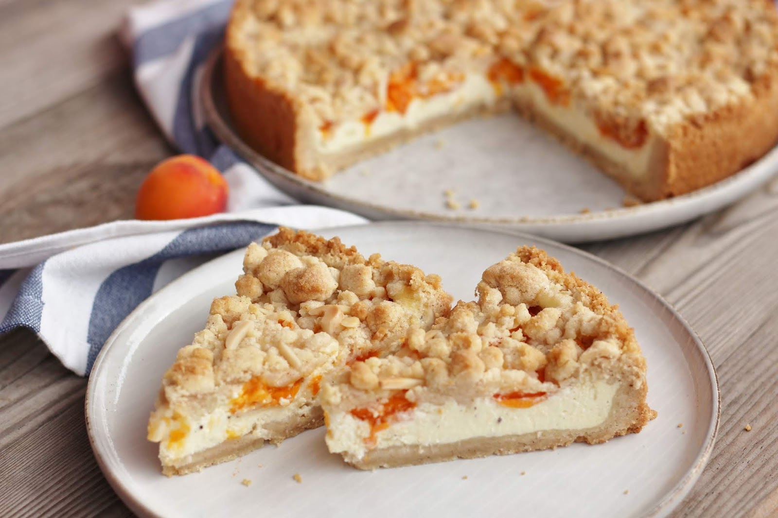 Streuselkuchen mit Aprikosen