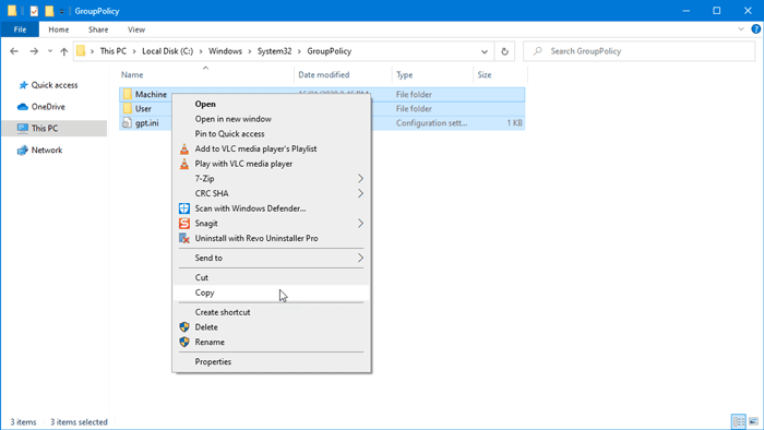 Importer ou exporter des paramètres de stratégie de groupe dans Windows 10