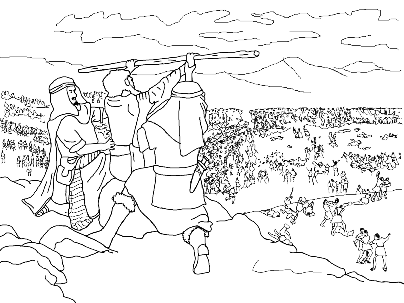 aaron and moses coloring pages - photo #3