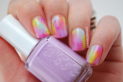 nails watercolor think