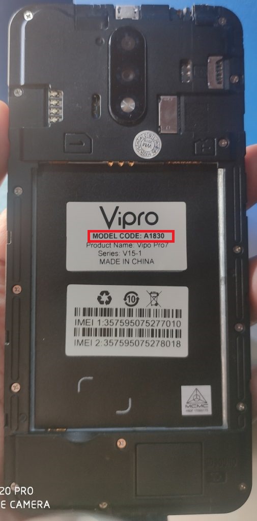 Vipro A1830 Vipo Pro7 Flash File Mt6580