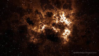 Dark Mars Color Abstract Nebula Clouds And Starry Sky Of The Galaxy Space