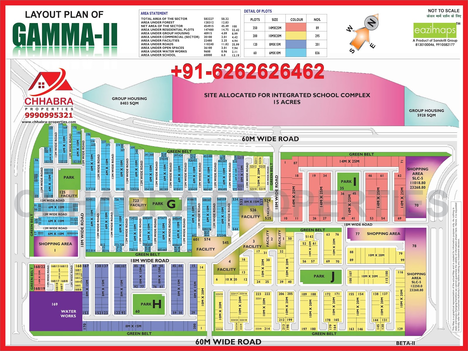 chhabra properties Alpha2 Greater Noida Map Layout Plan