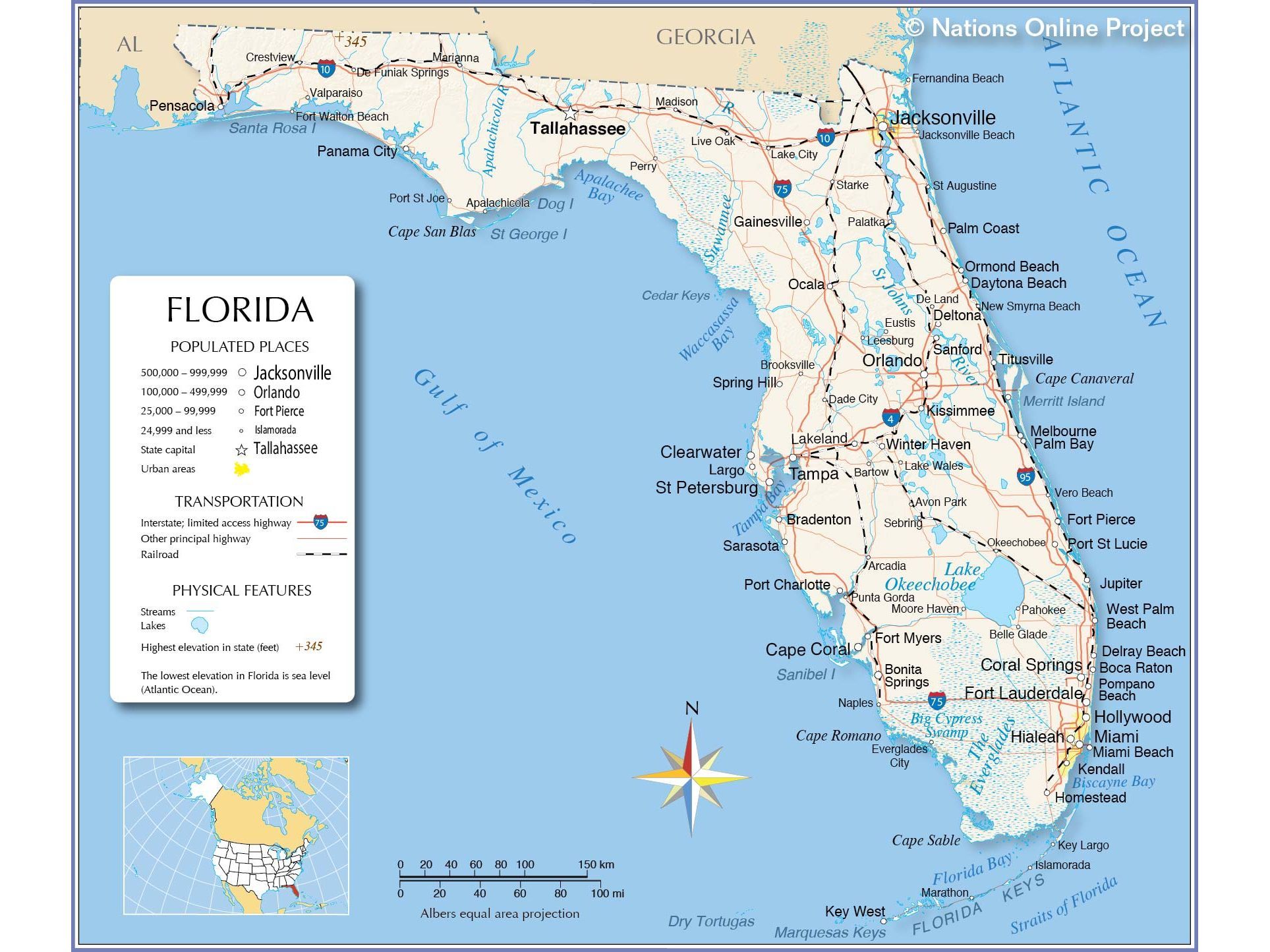 show me a map of florida please Térkép Lakitelek