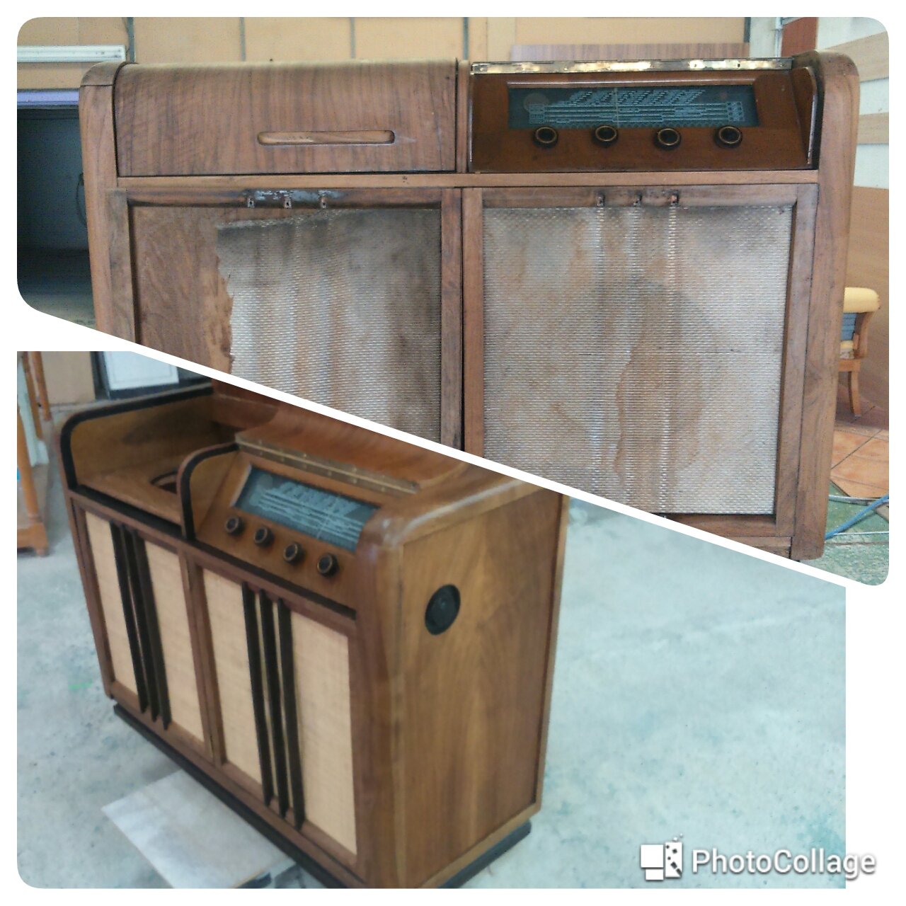 EL RINCON DEL MUEBLE Radio mueble Philips antiguo.