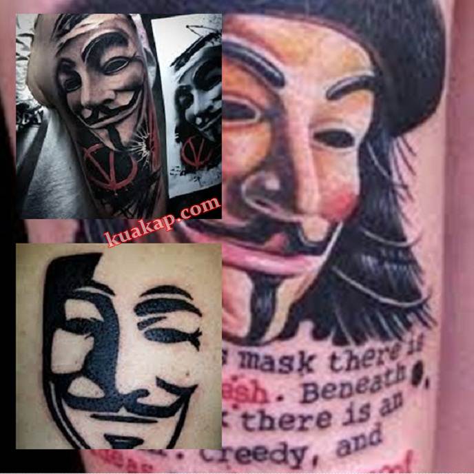 Gambar Tatto Hacker Anonymous Keren Unik Kuakap