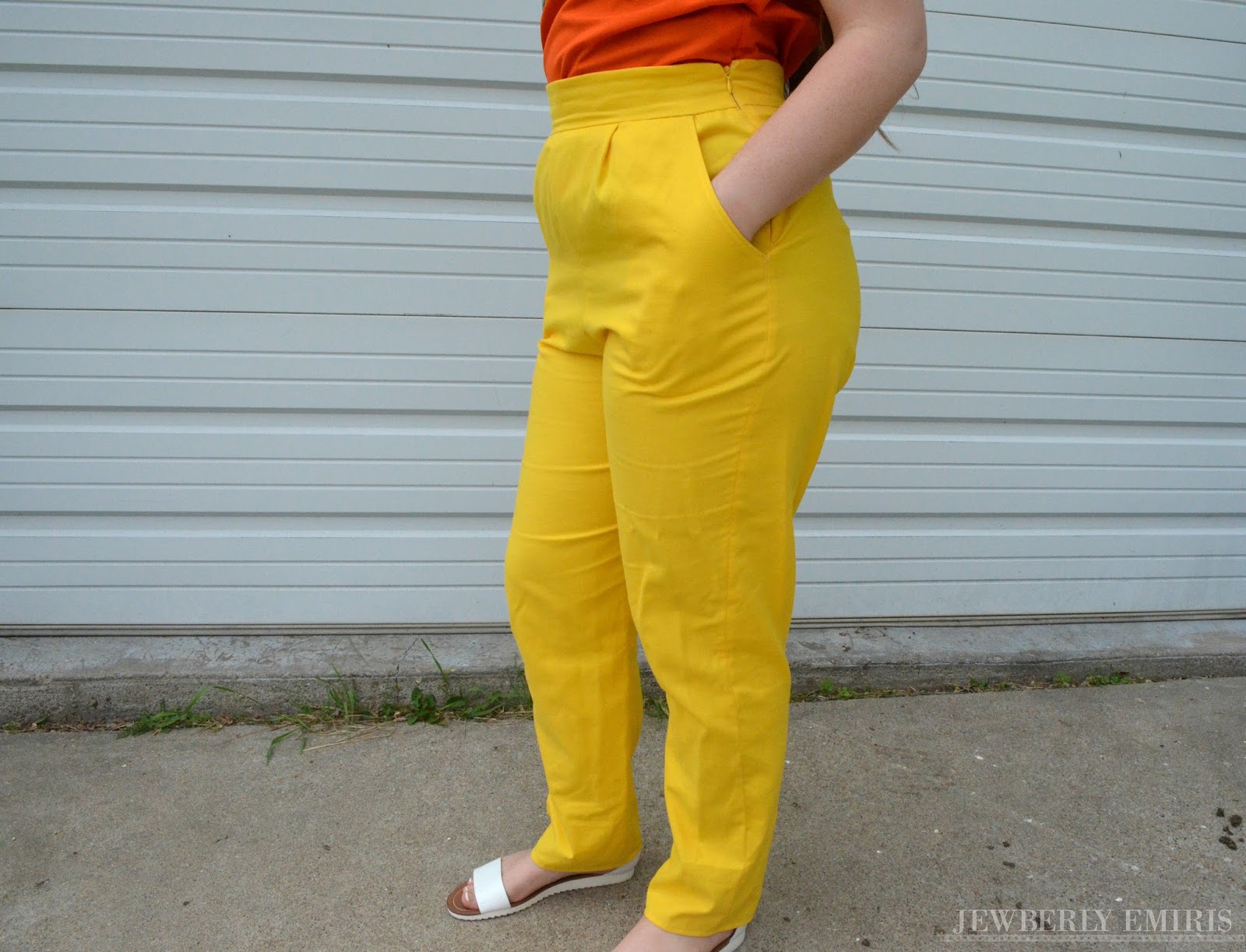Jewberly Emiris Yellow Pants Baby!!!!! {Simplicity 1371} [Seasonal Sew