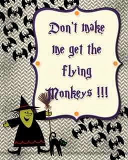 Time For Crafts: Flying Monkeys- New Free Halloween Printable