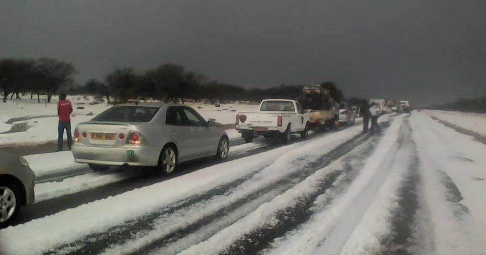 PICS SNOW IN BOTSWANA Mafaro