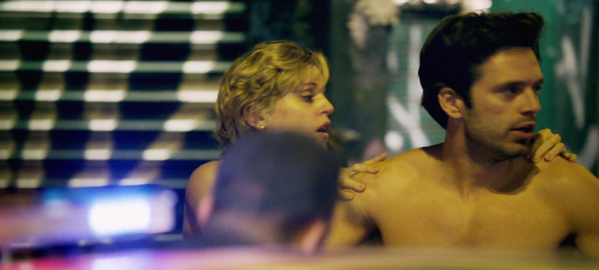 Sebastian Stan with his cock out in 'Monday'