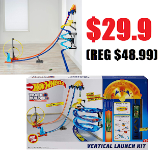 hot wheels track builder vertical launch kit