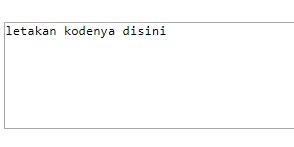 Cara Membuat Kolom Kode Script/Html Didalam Postingan Blog
