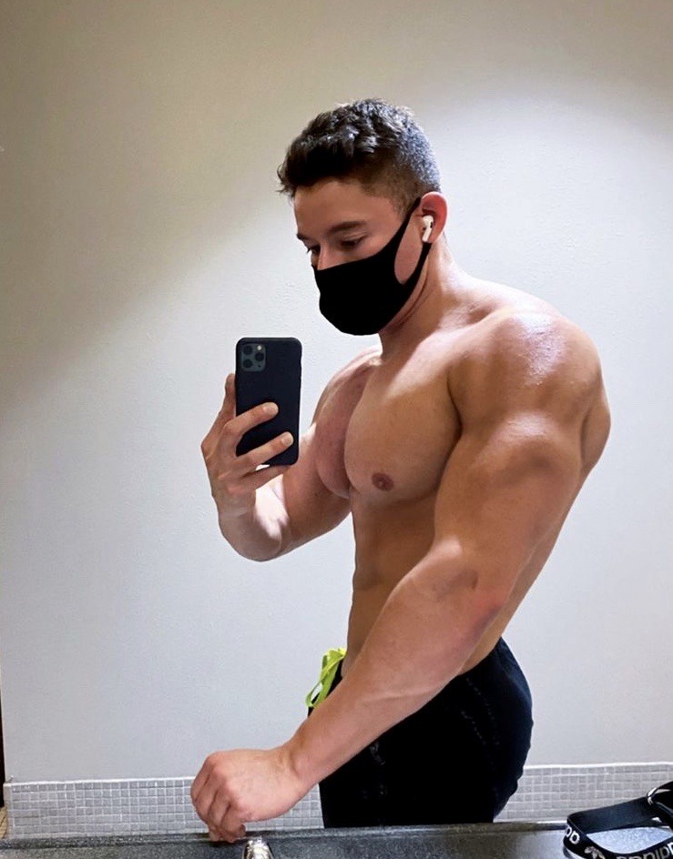 strong-sexy-masked-face-dude-shirtless-masculine-guy-selfie-muscle-pecs-hunk