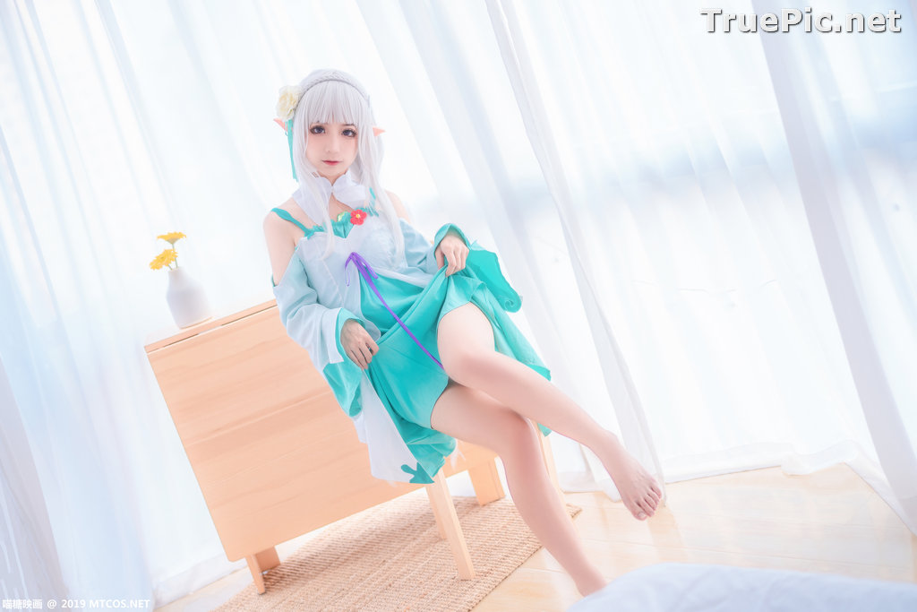 Image [MTCos] 喵糖映画 Vol.020 – Chinese Cute Model – Re:Zero Emilia Cosplay - TruePic.net - Picture-34