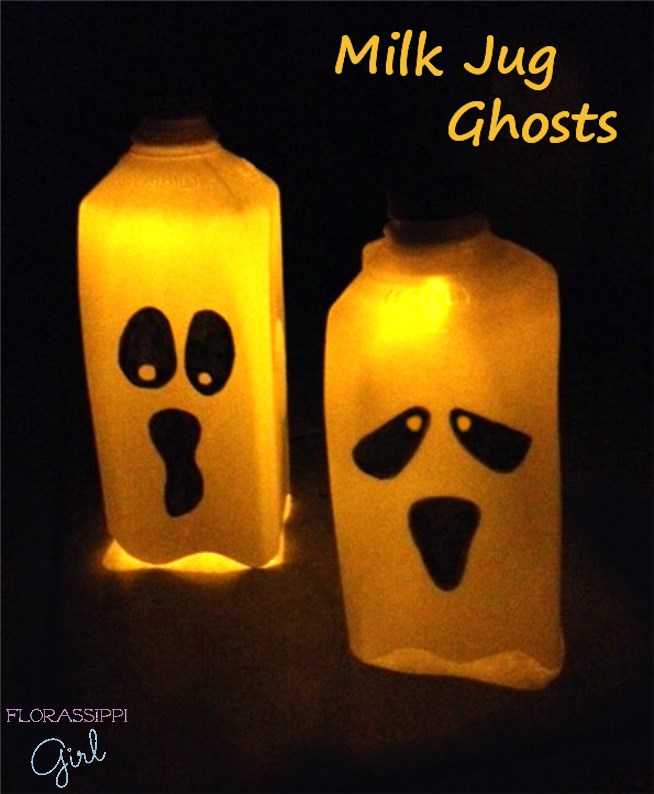 Florassippi Girl Milk Jug Ghost Luminary Craft