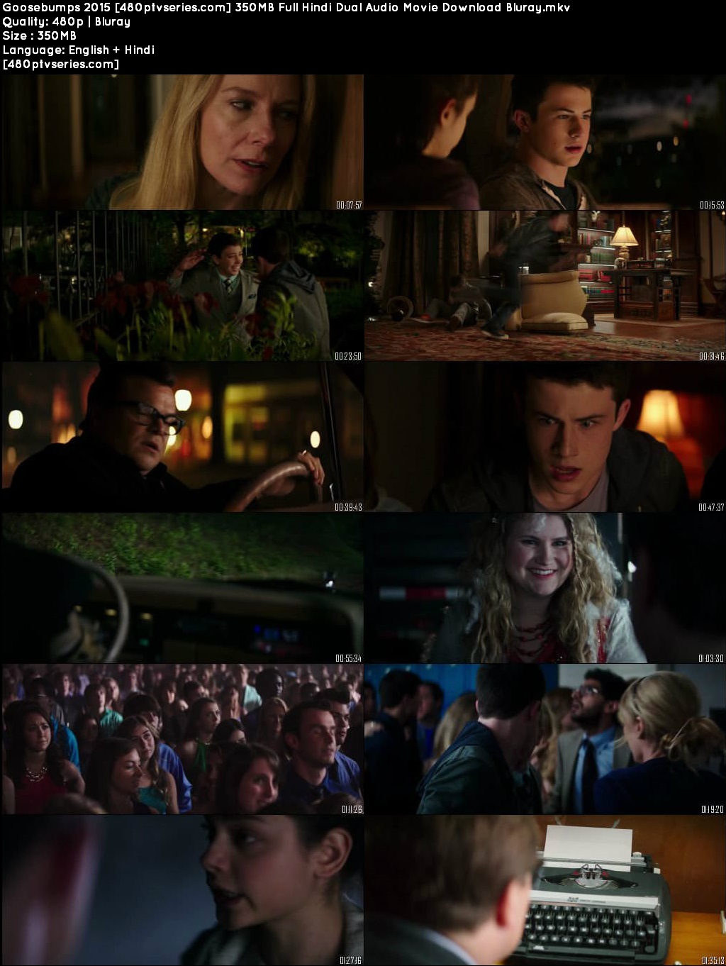 Goosebumps 2015 350MB Full Hindi Dual Audio Movie Download Bluray Goosebumps 2015 350MB Full Hindi Dual Audio Movie Download Bluray