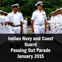 Indian Navy and Coast Guard Passing Out Parade January 2015