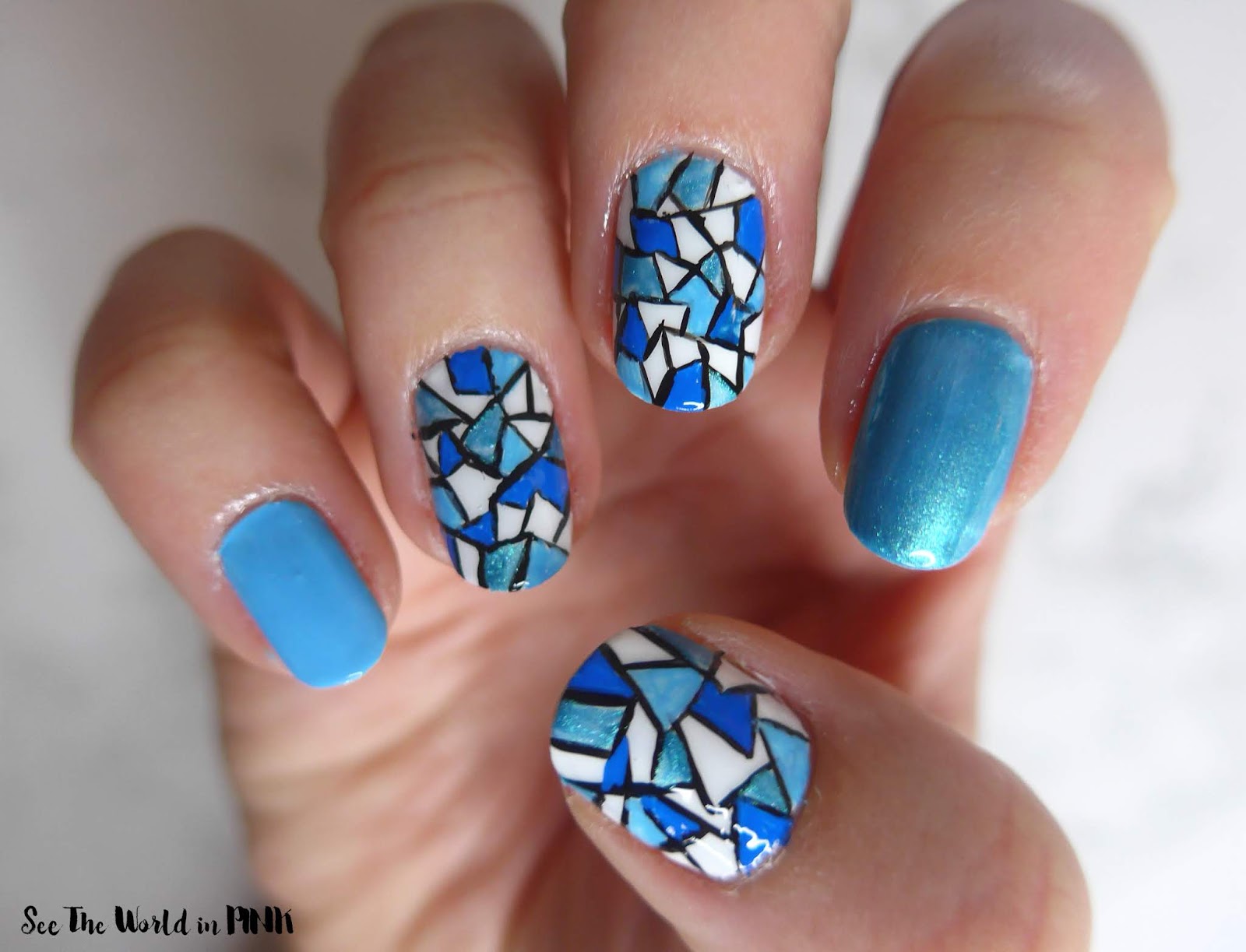 Manicure Monday - Stained Glass Nail Art 