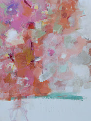 abstract simple modern painting pink things expressionistic chapman elizabeth