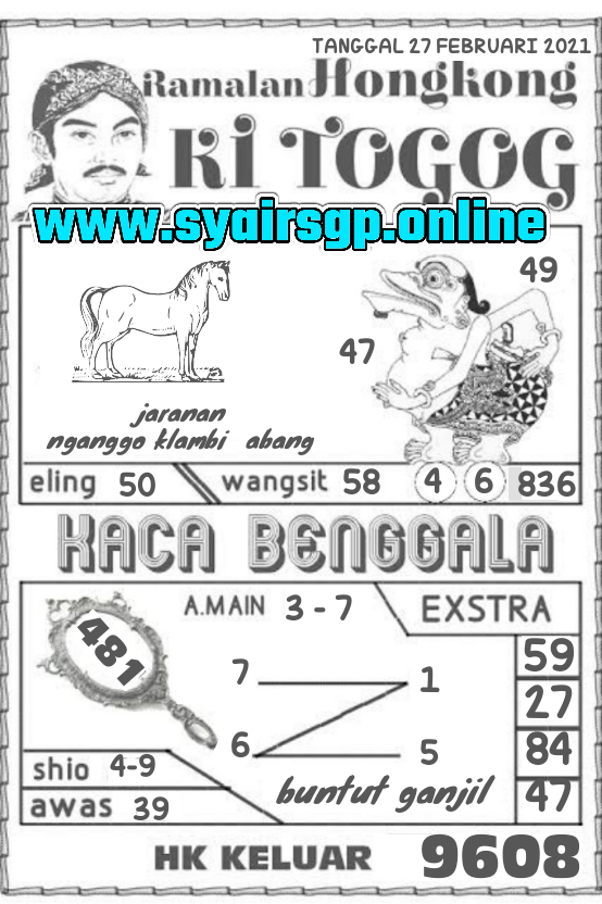 Syair HK Malam Ini Sabtu 27022021 Prediksi HK Malam