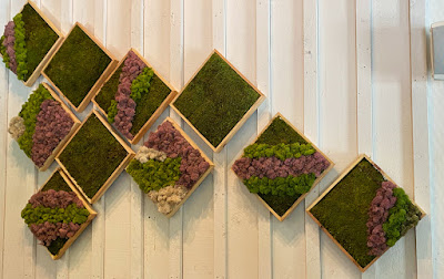live wall hangings at Lavender Farms photo by mbgphoto