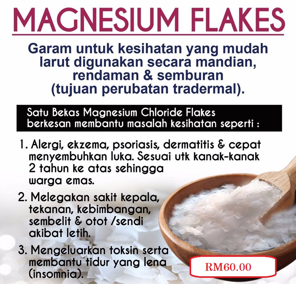 MAGNESIUM CHLORIDE FLAKES garam untuk