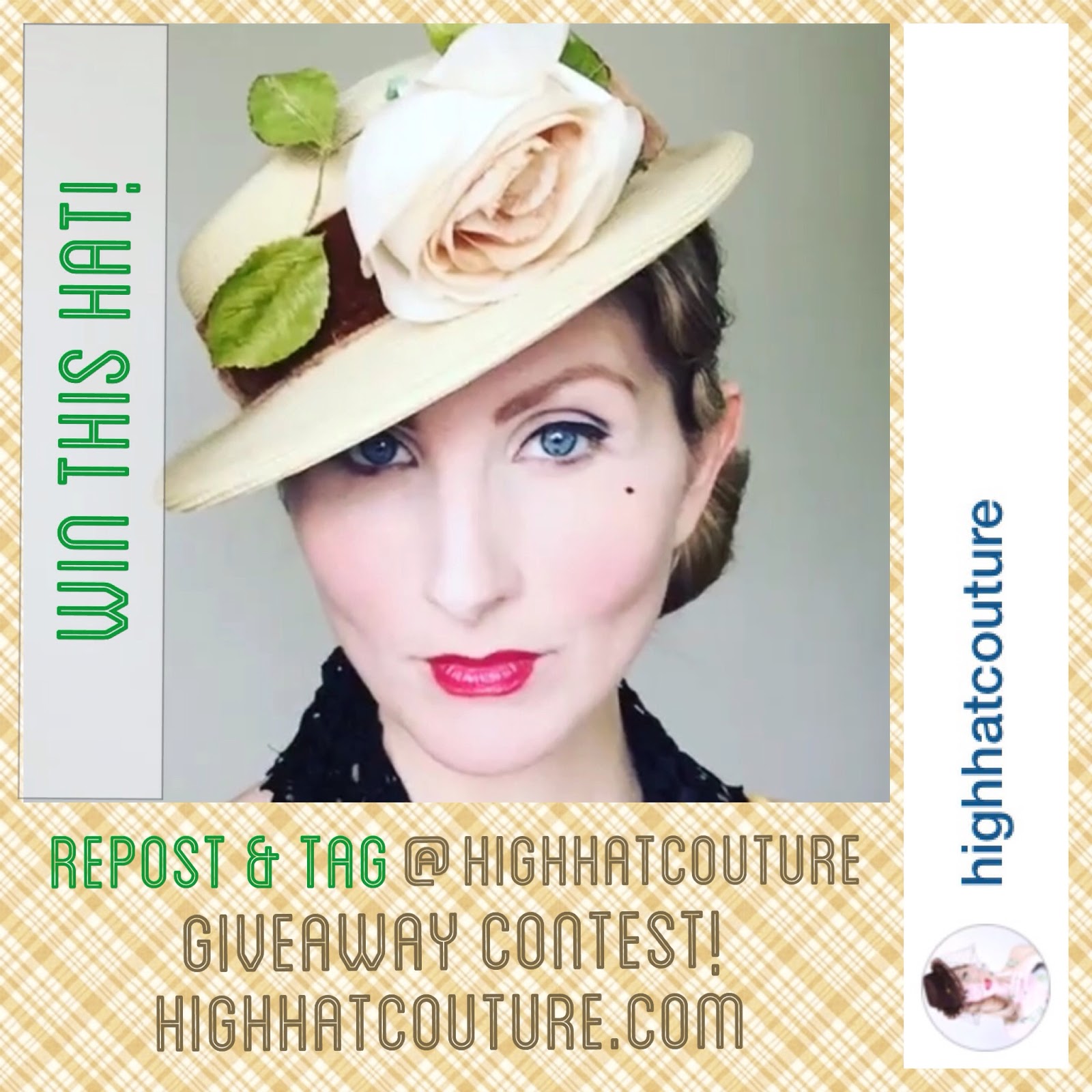 Day two vintage hat GIVEAWAY contest!
