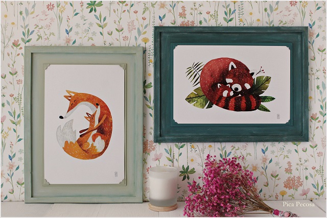 cuadro-reciclado-sin-cristal-colgar-lamina-diy