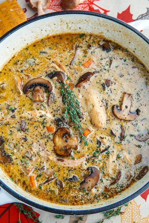 Creamy Mushroom Chicken and Wild Rice Soup - HEALTHY LIFE RECIPES
