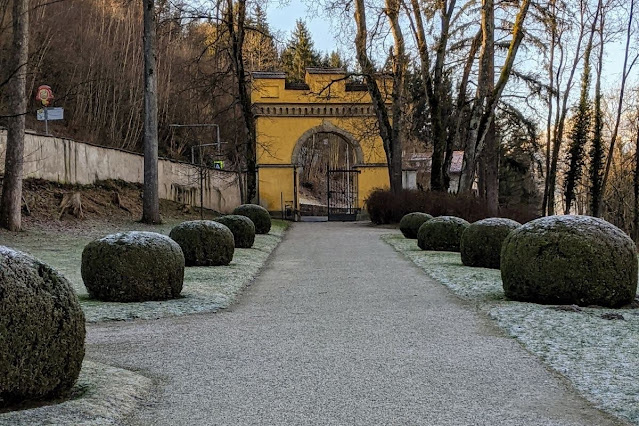 Entrance gate at Schloss Ambras in Innsbruck