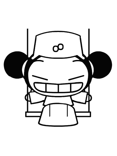Pucca coloring pages for kids, printable free