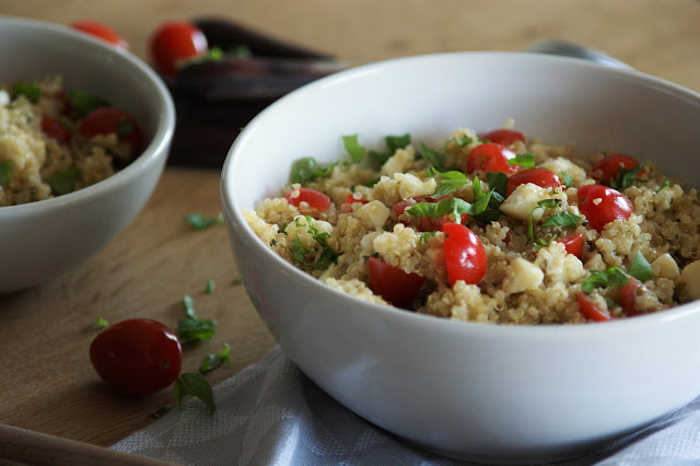 Caprese Quinoa Salat