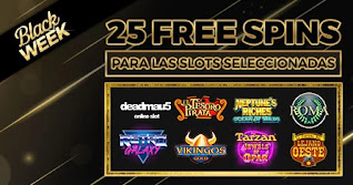 Paston semana Black Weeek cada dia 25 tiradas gratis slots hasta 30-11-2020 Paston semana Black Weeek cada dia 25 tiradas gratis slots hasta 30-11-2020