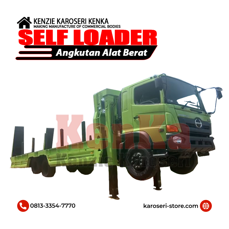 Karoseri Self Loader - Mobil \u0026 Truck Angkutan Alat Berat - Karoseri Mobil \u0026 Truck Indonesia