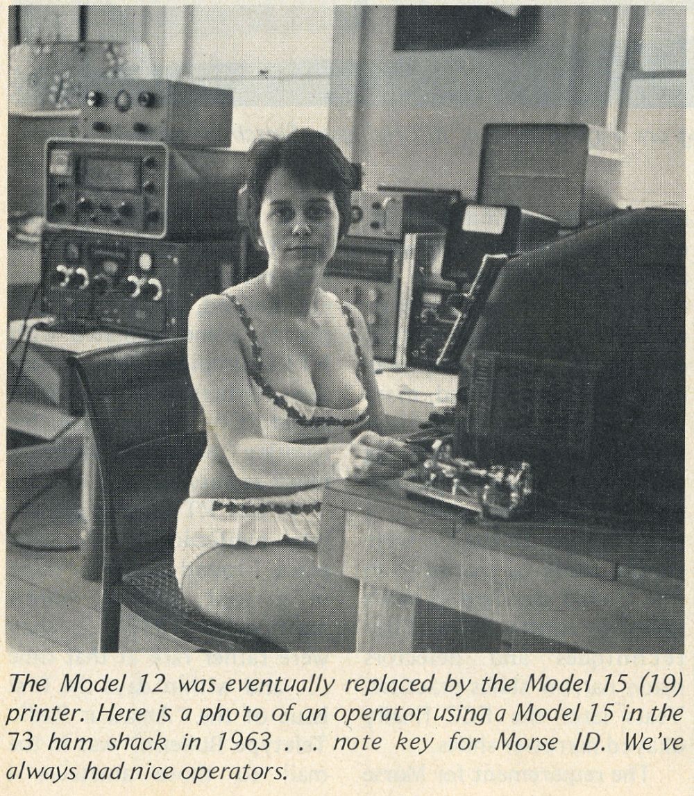 A Ham Radio Operator Using a Teletype Model 15, 1963 Vintage News Daily