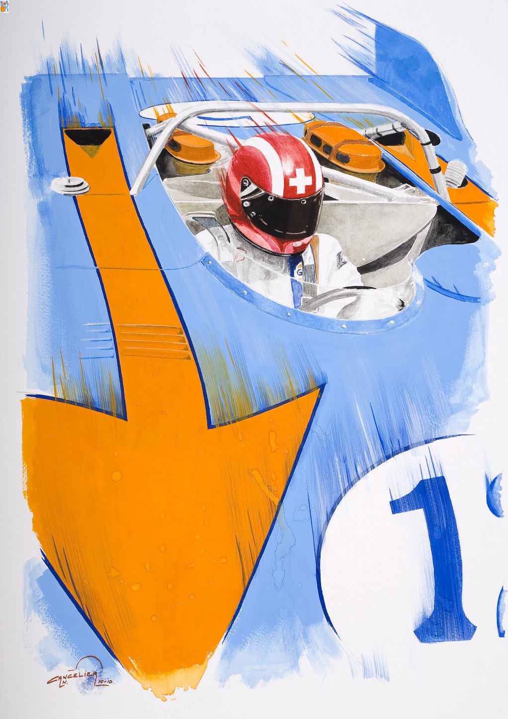 Motorsport Canvas Art Vintage Art Canvas collection