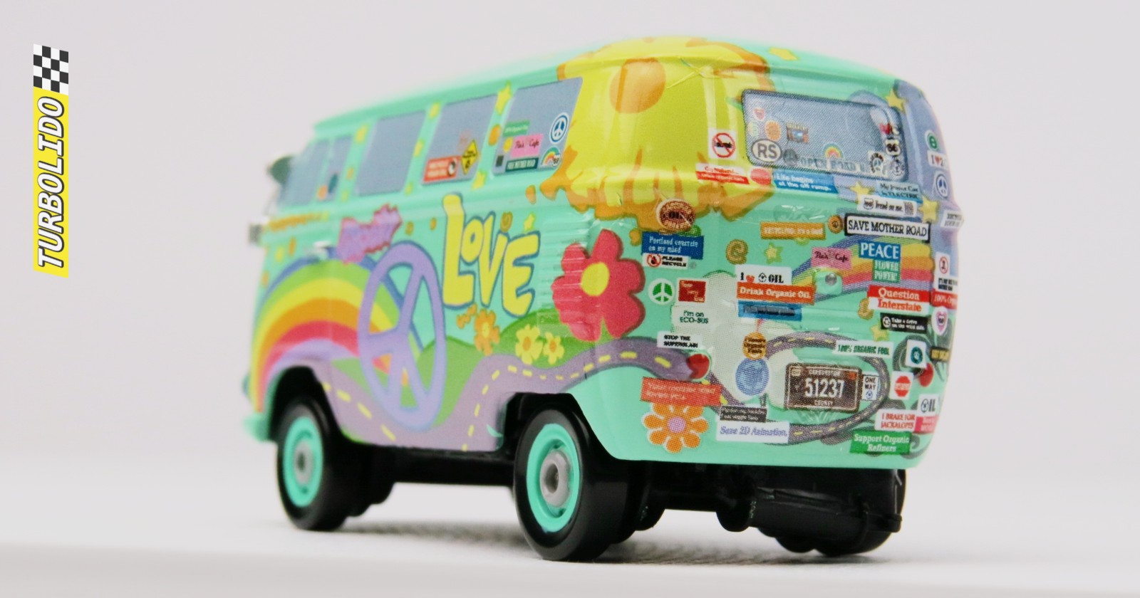 TURBOLIDO Cars Fillmore character / Disney Cars 3 / VW T2 Panel
