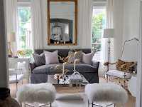gray white living room