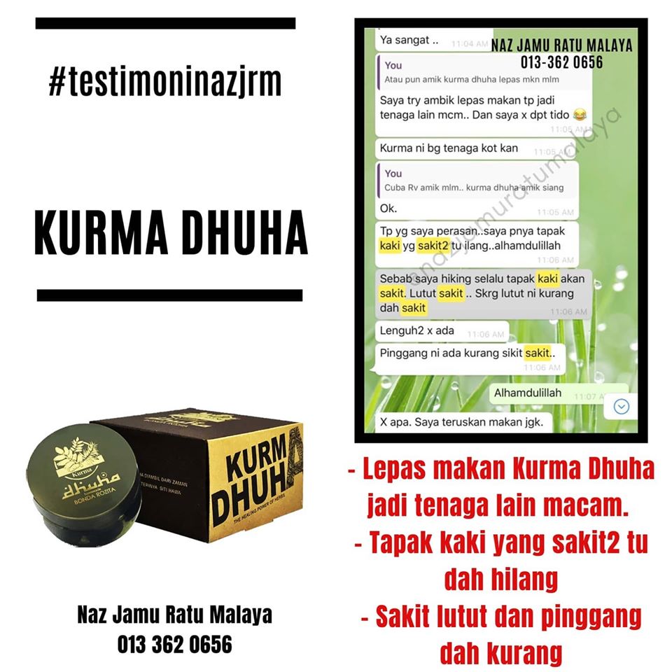 Khasiat kurma dhuha bonda rozita