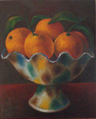 Frutero de Níjar con naranjas