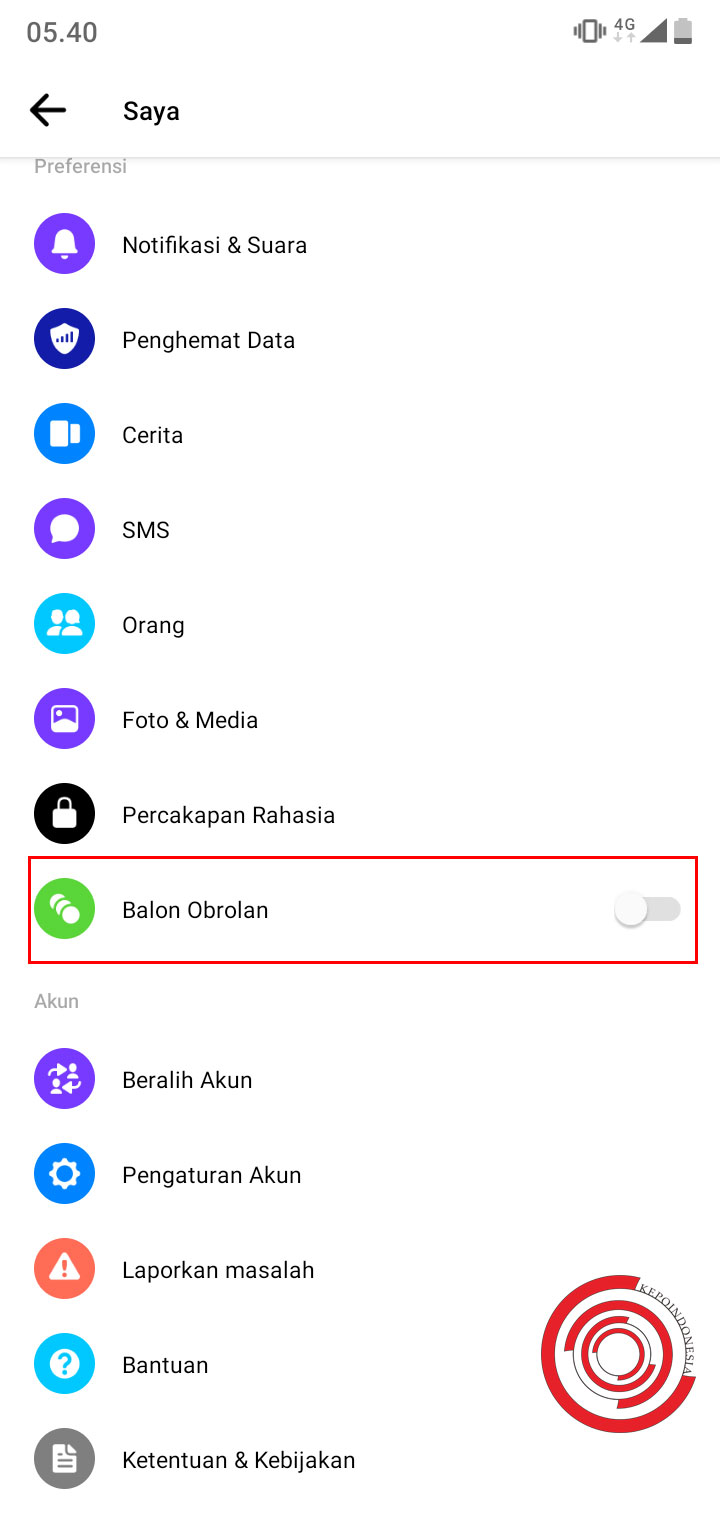 Cara Menonaktifkan Balon Obrolan Messenger Supaya Tidak Otomatis Terbuka Kepoindonesia