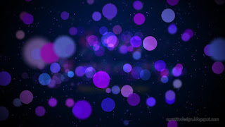 Beautiful Red Blue Purple Bokeh Color Light With Glitter Sparkles Dust Against Dark Blue Background