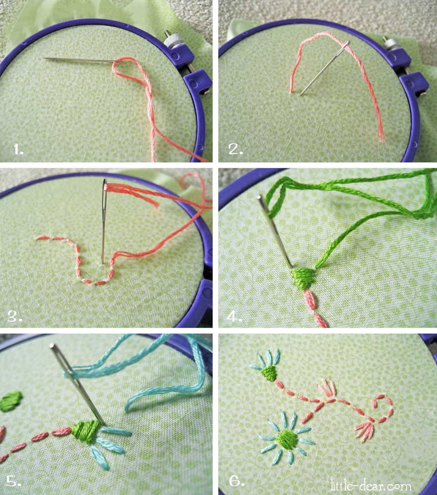 Hand Embroidery Supplies: Needles and Floss