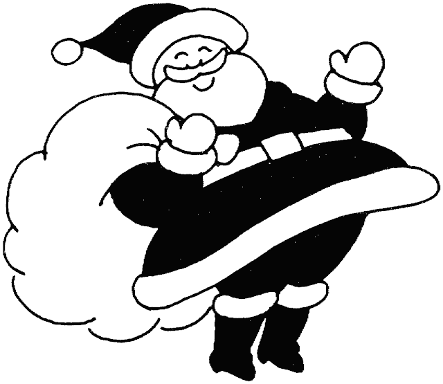 The Holiday Site: Coloring Pages of Santa Claus Free and Downloadable