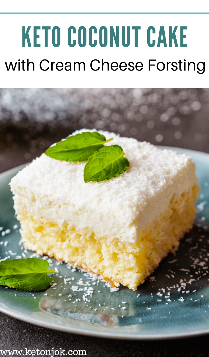 Keto Coconut Cake with Cream Cheese Frosting Joki's Kitchen
