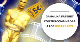 Paston apuesta a los Oscars y llevate 5 euros freebet hasta el 26-4-21 Paston apuesta a los Oscars y llevate 5 euros freebet hasta el 26-4-21
