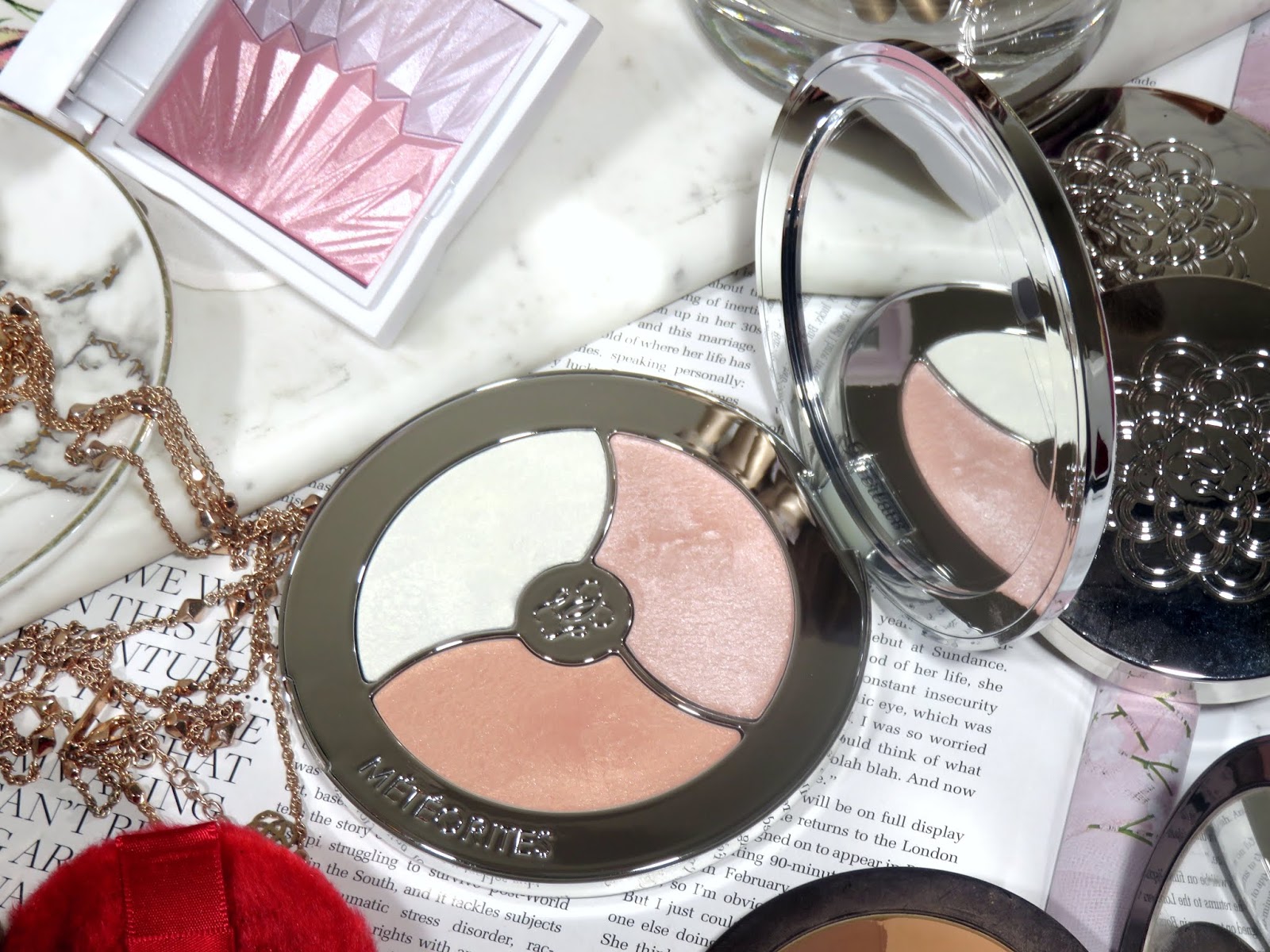 Guerlain Meteorites Highlighter Palette Review and Swatches