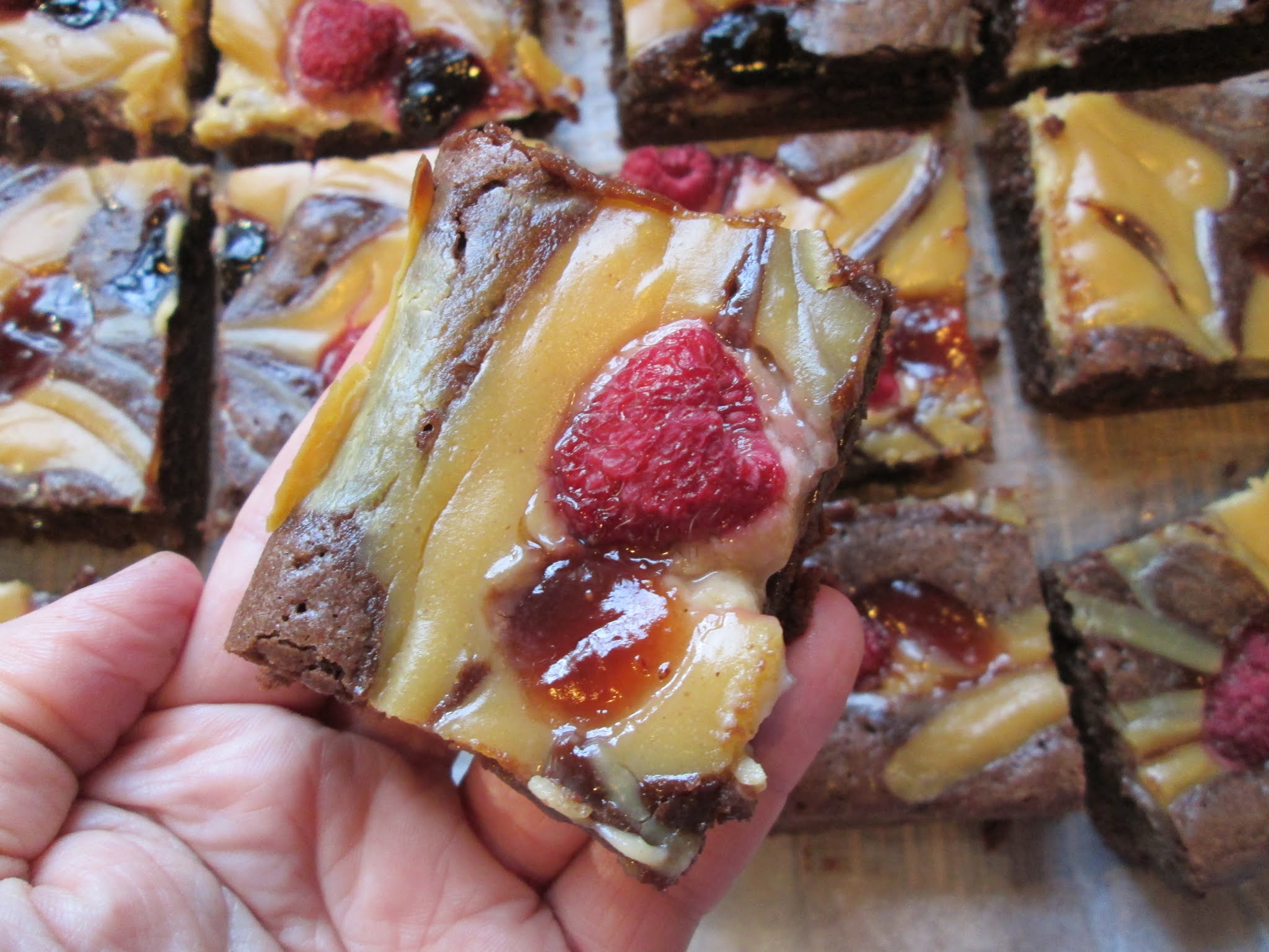 Stirring the Pot Jamie Oliver's Peanut Butter & Jelly Brownies {A