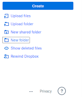 Dropbox create folder Dropbox create folder