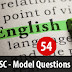 Kerala PSC - Model Questions English - 54